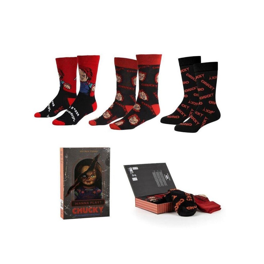 Set 3 calcetines chucky adulto