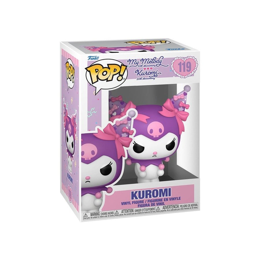 Figura pop hello kitty 20th anniversary kuromi grumpy