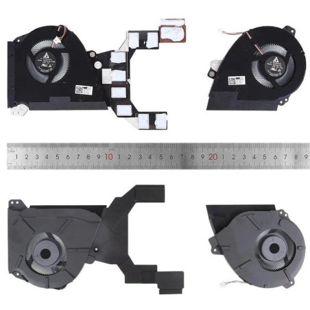 Ventiladores cpu + gpu para portátil asus gx501 gx501v gx501vsk nd75c19 17c10 nd75c18 17c09