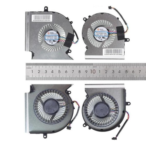 Ventiladores cpu + gpu para portátil msi gl65 ge65 gp65 we65 ms 16u7 n425 n426