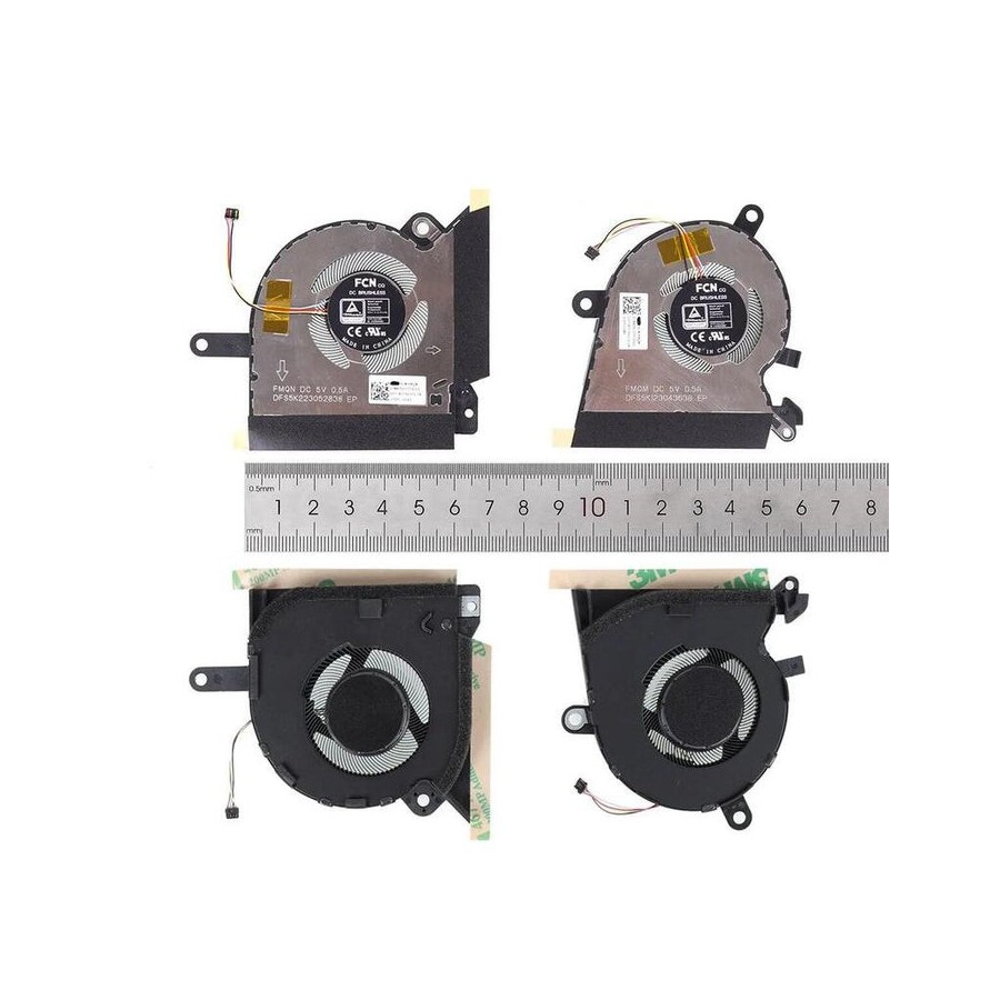 Ventiladores cpu + gpu para portátil asus gv301 gv301q gv301qc gv301qe gv301qh
