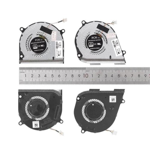 Ventiladores cpu + gpu para portátil hp envy x360 15 ds 15 dr