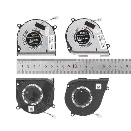 Ventiladores cpu + gpu para portátil hp envy x360 15 ds 15 dr