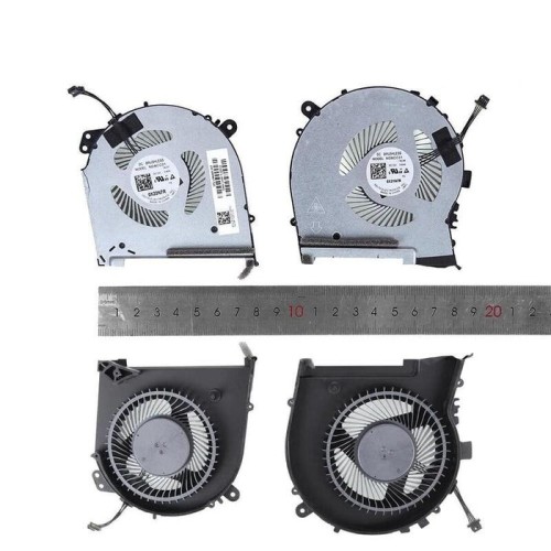 Ventiladores cpu + gpu para portátil hp 15 dh tpn c143