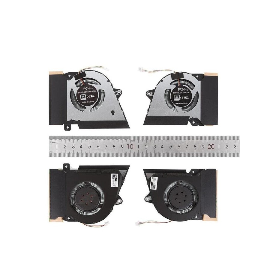 Ventiladores cpu + gpu para portátil asus rog zephyrus 14 g14 ga401i ga401iv 12v 1a