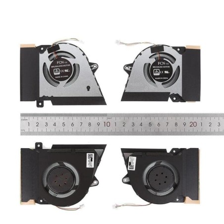 Ventiladores cpu + gpu para portátil asus rog zephyrus 14 g14 ga401i ga401iv 12v 1a