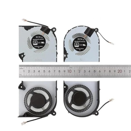 Ventiladores cpu + gpu para portátil acer an517 51 an715 51