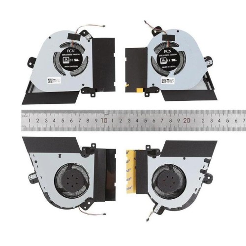 Ventiladores cpu + gpu para portátil asus rog 3s gx502gw gx502lws 12v