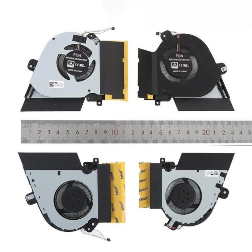 Ventiladores cpu + gpu para portátil asus strix gu502du gu502gv gx505dw ga505 ga502d 12v