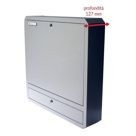Techlypro 026845 techlypro armario de seguridad de montaje en pared para portátil con estante y cerradura