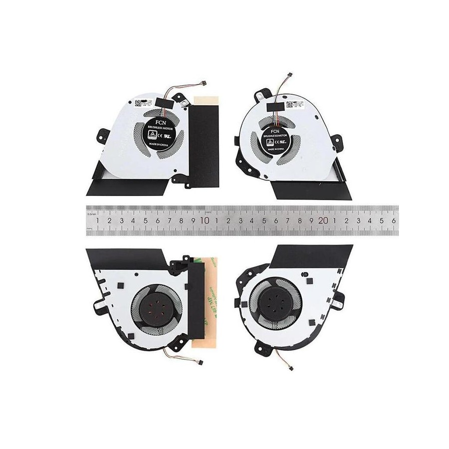 Ventiladores cpu + gpu para portátil asus strix gu502du gu502gv gx505dw ga505 ga502d 5v