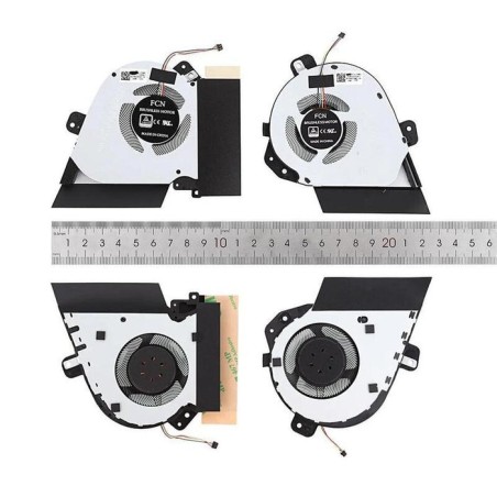 Ventiladores cpu + gpu para portátil asus strix gu502du gu502gv gx505dw ga505 ga502d 5v