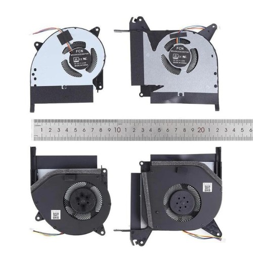 Ventiladores cpu + gpu para portátil asus rog strix rtx scar ii gl704gw fl2d fl2f