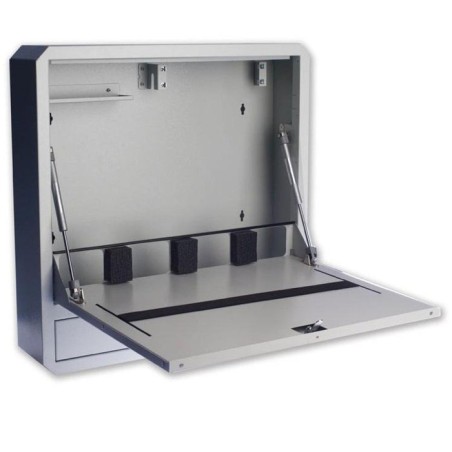 Techlypro 026845 techlypro armario de seguridad de montaje en pared para portátil con estante y cerradura