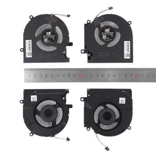 Ventiladores cpu + gpu para portátil hp omen 15 ek en tpn q236 q238 12v