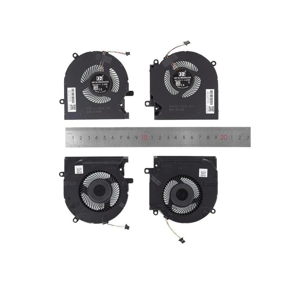 Ventiladores cpu + gpu para portátil hp omen 15 ek en tpn q236 q238 12v
