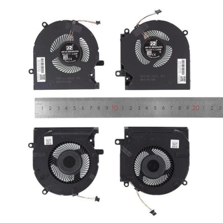 Ventiladores cpu + gpu para portátil hp omen 15 ek en tpn q236 q238 12v