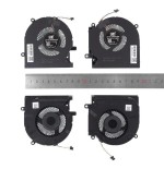 Ventiladores cpu + gpu para portátil hp omen 15 ek en tpn q236 q238 12v