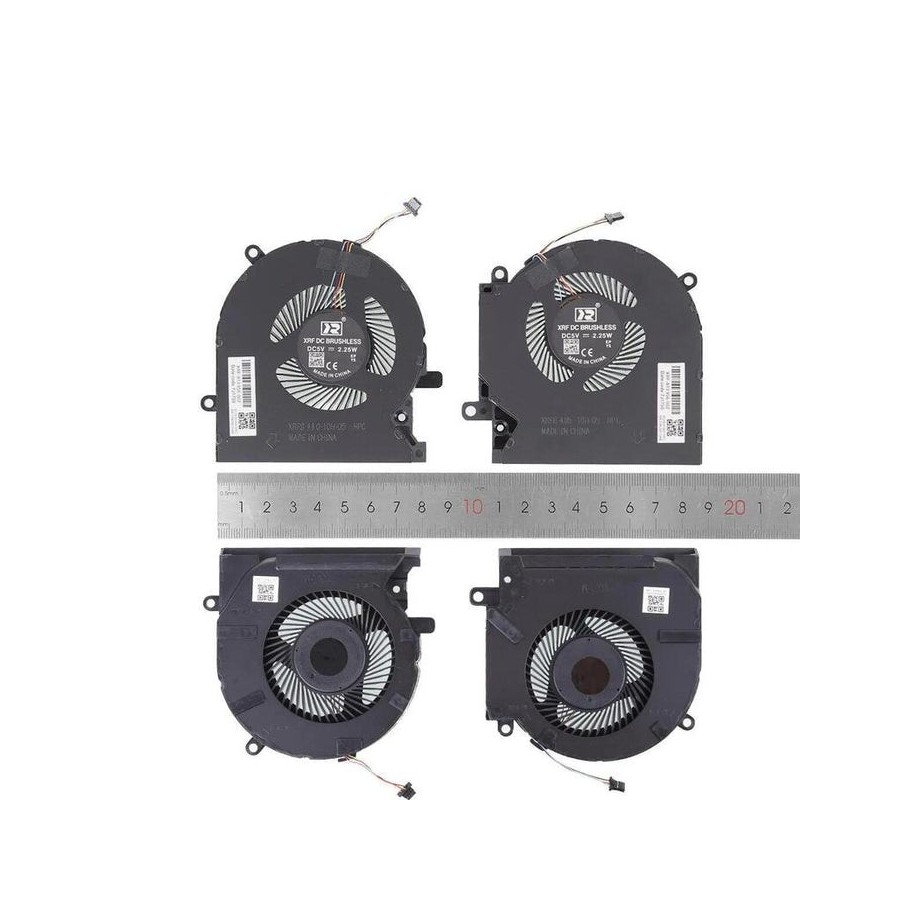 Ventiladores cpu + gpu para portátil hp omen 15 ek 15 en tpn q236 tpn q238 5v