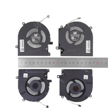 Ventiladores cpu + gpu para portátil hp omen 15 ek 15 en tpn q236 tpn q238 5v