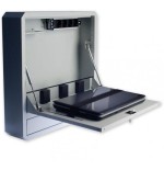Techlypro 026845 techlypro armario de seguridad de montaje en pared para portátil con estante y cerradura