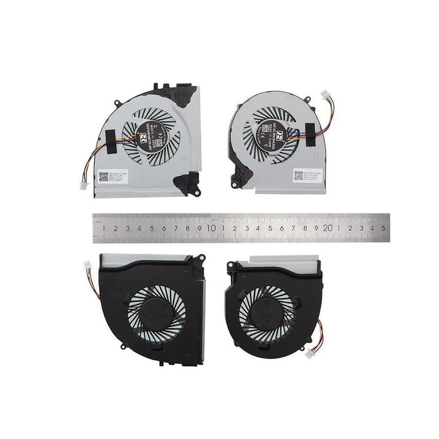 Ventiladores cpu + gpu para portátil dell 7000 15 7559 7557 5577 5576