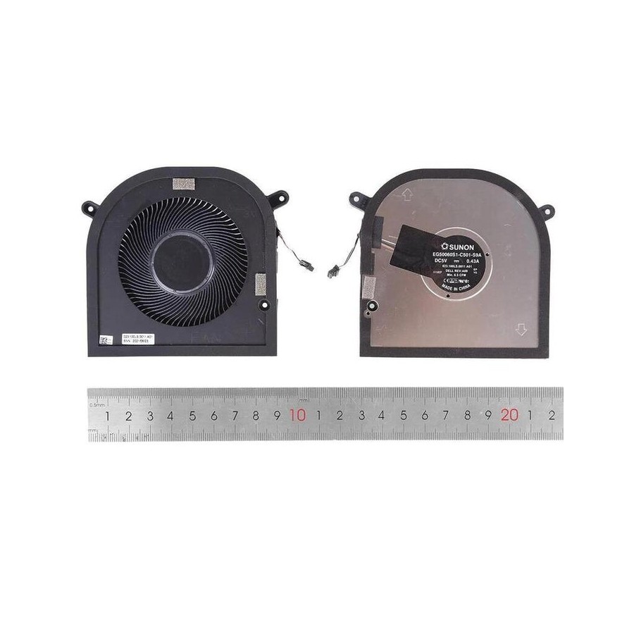 Ventilador gpu para portátil dell xps 17 9700 9710 9720 precision 5750 5760