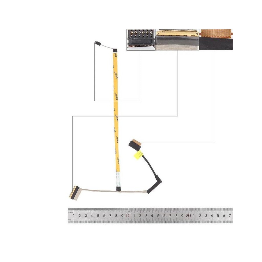 Cable flex para portátil hp 15s dr gpt52 la k201p 40 pines