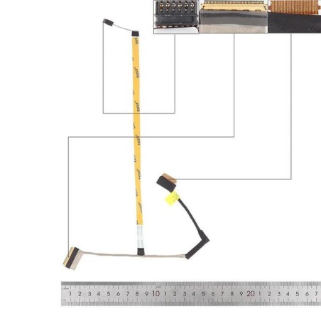 Cable flex para portátil hp 15s dr gpt52 la k201p 40 pines