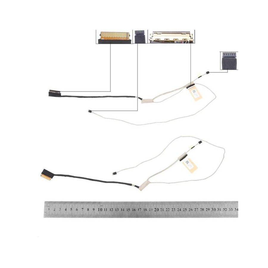 Cable flex para portátil hp 15 cb 15 cb074tx tpn q193 ddg75alc411 30 pines táctil