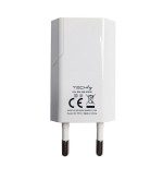 Techly 100747 cargador usb techly slim 230v - 5v / 1a blanco