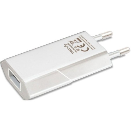 Techly 100747 cargador usb techly slim 230v - 5v / 1a blanco