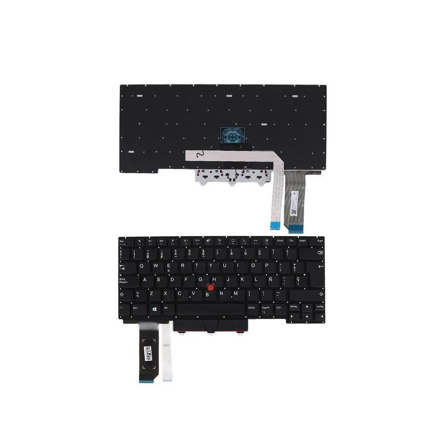 Teclado para portátil lenovo thinkpad e14 gen 2 20t6 20t7 20ta 20tb negro