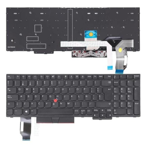 Teclado para portátil lenovo thinkpad e580 l580 negro