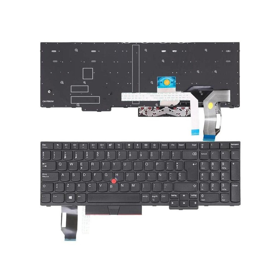 Teclado para portátil lenovo thinkpad e580 l580 negro