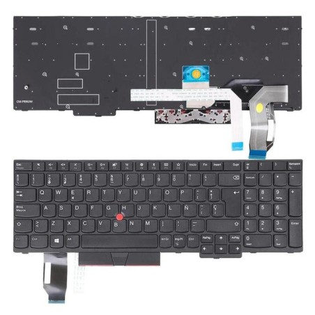 Teclado para portátil lenovo thinkpad e580 l580 negro