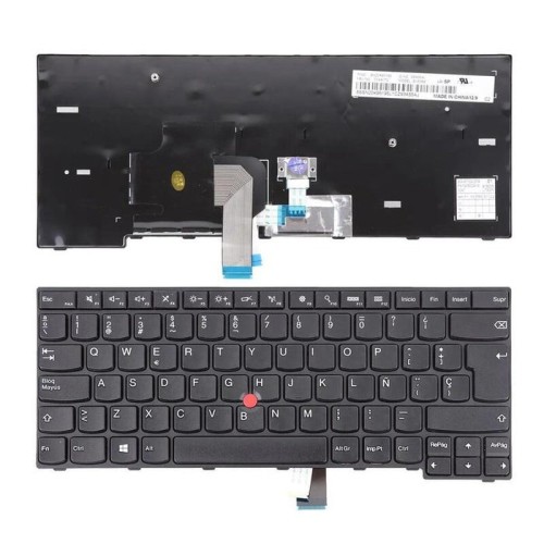 Teclado para portátil thinkpad e450 e455 e450c negro