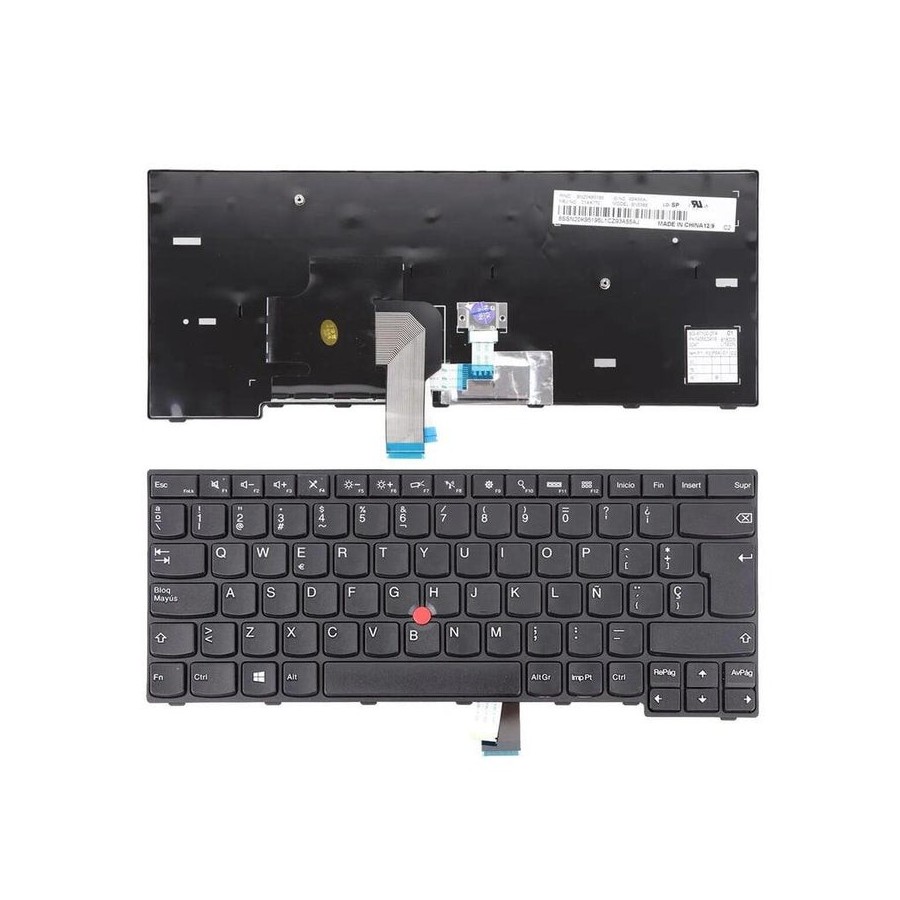 Teclado para portátil thinkpad e450 e455 e450c negro