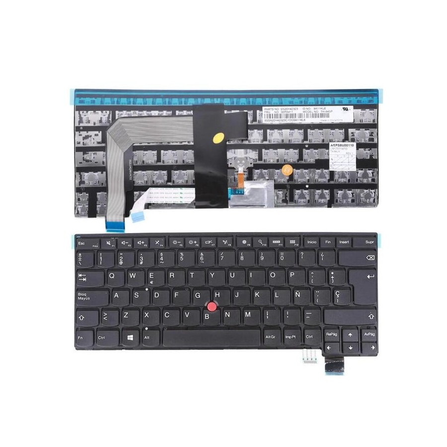 Teclado para portátil lenovo thinkpad t460p t470p negro
