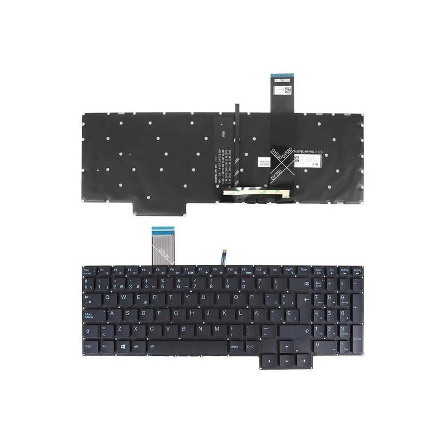 Teclado retroiluminado para portátil lenovo ideapad 3 15imh05 3 15arh05 3 15ach gy530 gy550 gy570 negro