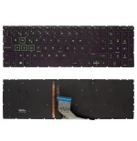Teclado retroiluminado para portátil hp pavilion gaming 15 cx negro intro pequeño