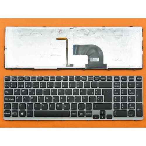 Teclado retroiluminado para portátil sony sve15 gris
