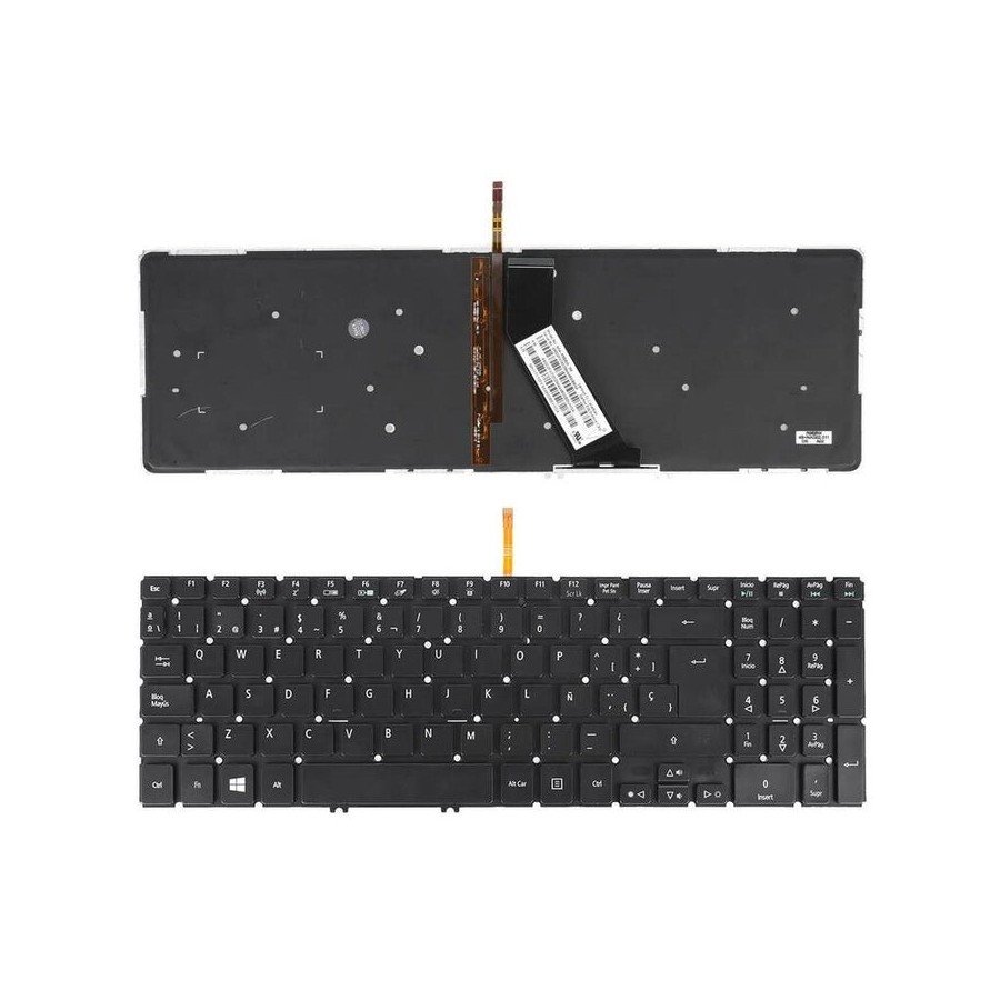Teclado retroiluminado para portátil acer v5 573 negro