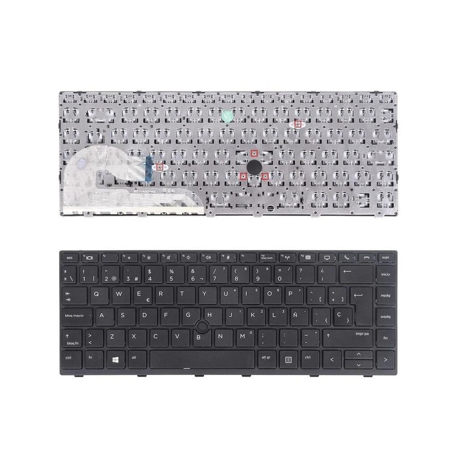 Teclado para portátil hp elitebook 840 g5 negro