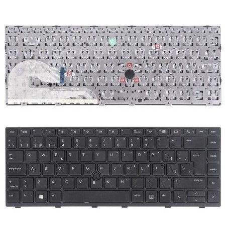 Teclado para portátil hp elitebook 840 g5 negro