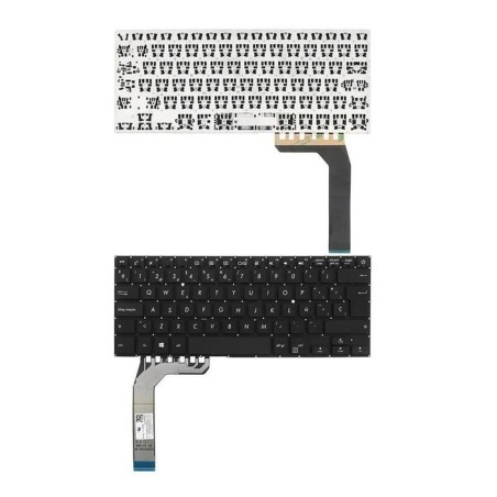 Teclado para portátil asus x407 x407m x407ma x407ubr x407ua x407ub a407 negro
