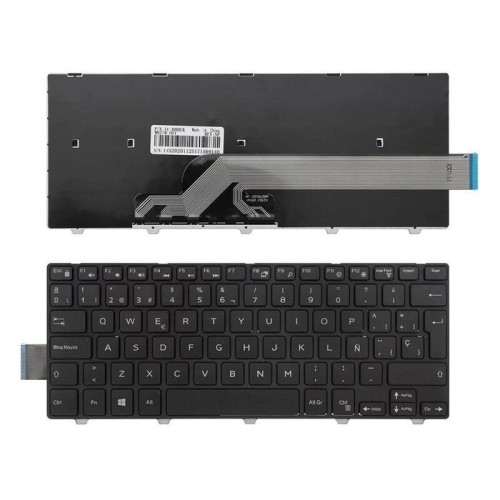 Teclado para portátil dell inspiron 14 3000 5447 5442 5445 7447 series negro