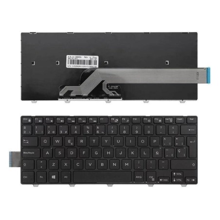 Teclado para portátil dell inspiron 14 3000 5447 5442 5445 7447 series negro