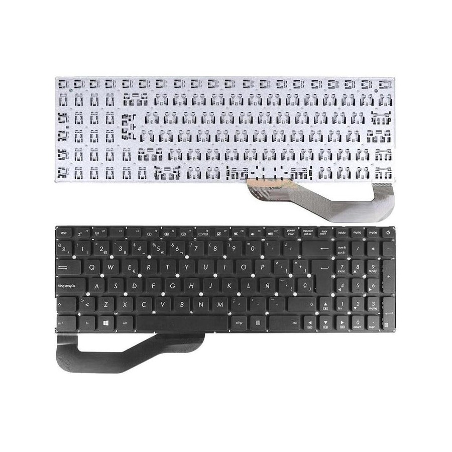 Teclado para portátil asus x543 x543ub x543ba x543ua x543ma x543u x543l x543la negro