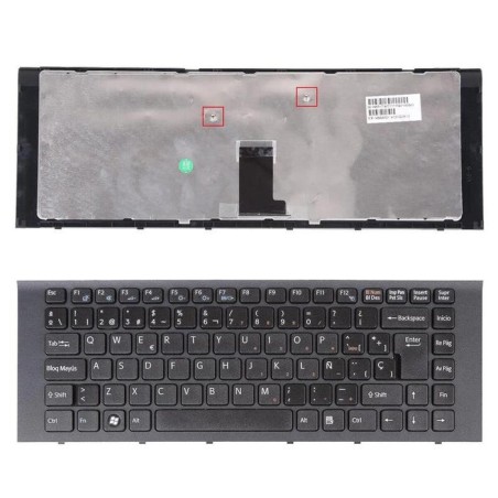 Teclado para portátil sony vpc eg negro